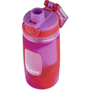 Bubba Flo Kids Water Bottle with Silicone Sleeve, 16oz., Watermelon and Wild Berry (Mixed Berry Color Wash)