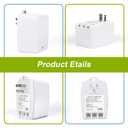 24V 40VA Transformer, Doorbell Transformer Plug in Compatible with Nest, Ecobee, Sensi, Honeywell All Versions of Ring Doorbell Thermostat (Wireless White, 40.0, Watts)
