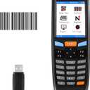 Inventory Scanner,JRHC Collector Counter 2.4G Wireless 1D Laser Barcode Scanner Long Transmission Distance Multifunctional 2.8 Inch LCD Screen Store Inventory Scanner for Warehouse, Library, Store