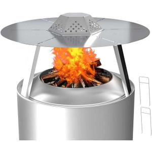 Heat Deflector for Solo Stove Yukon 27", 304 Stainless Steel Heat Diffuser with Handle & Legs,Heat Radiation for Wider Warmth Area, Compatible with Yukon 27" Outdoor Fire Pits, for Backyard, Camping