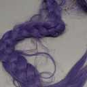 FantaLook Long Purple Braided Cosplay Wig Dress up Accessories with Clips for HalloweenOnly Braid