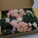 WEIERYUE(Pack of 2 Artificial Flowers Decorations, Wedding Flowers, Wedding, Banquet, Party, Reception Entrance Welcome Sign and Background Decoration(Romantic Pink)