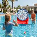 iPlay, iLearn Kids Fun Pool Toys, Inflatable Dart Board Water Games, Swimming Pool Floats, Beach Yard Outdoor Play, Backyard Party Birthday Gift for 6 7 8 9 10 12 Years Old Boys Girls Teen Adult-Red