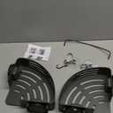 Voldra Corner Shower Caddy Suction Cup, 2 Pack Corner Shower Shelves No Drilling, Aluminum Upgrade Suction Cup Shower Organizer with Towel Bar & Hooks Removable Bathroom Storage Rack(Gray)