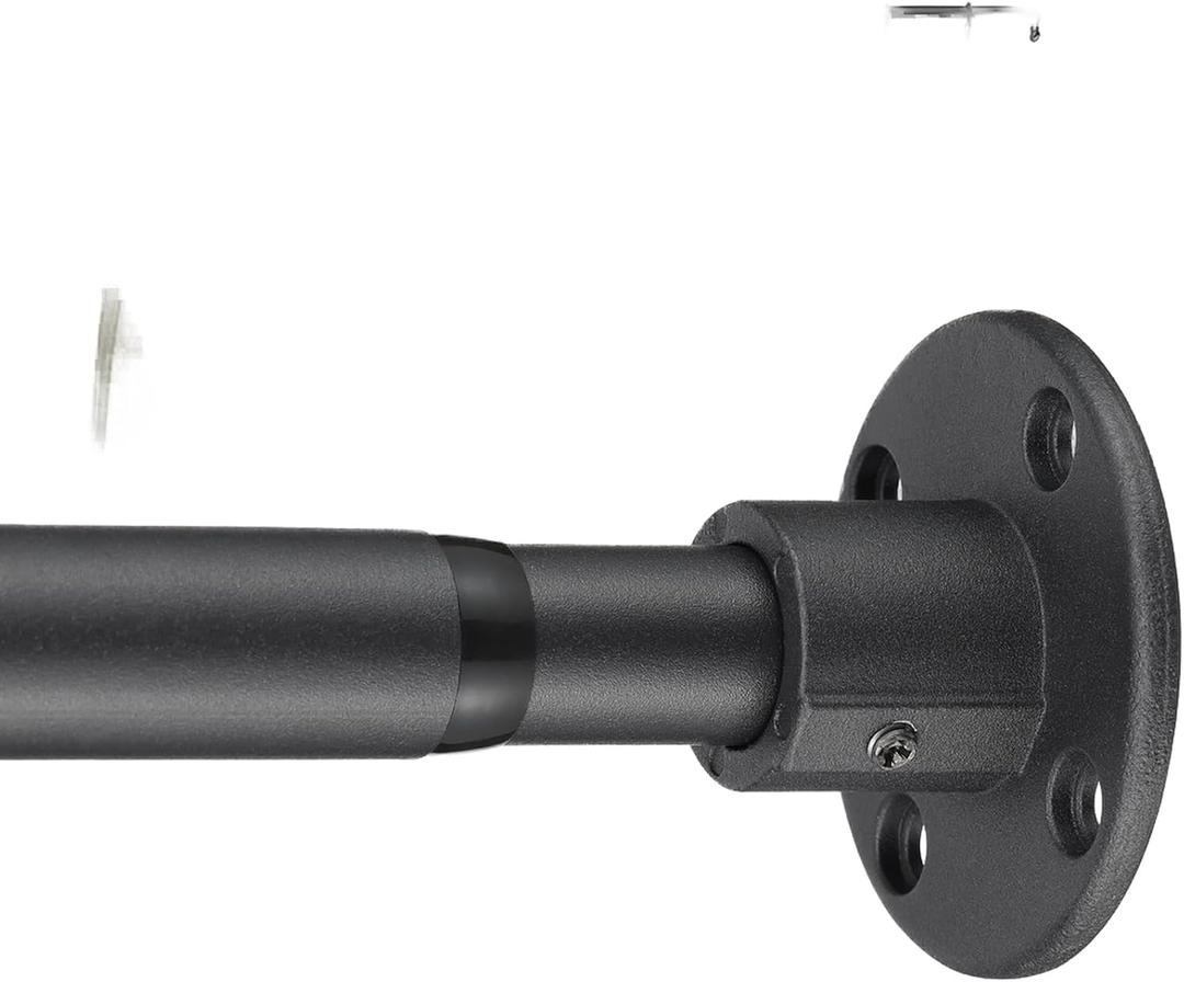 Heavy Duty Shower Rod - Industrial Shower Curtain Rod Wall Mounted for Bathroom,Room Divider,Outdoor Patio - 28 to 62"Adjustable Closet Rod for Hanging Clothes,Black Heavy Duty Shower Rod - Industrial Shower Curtain Rod Wall Mounted for Bathroom,Room Divider,Outdoor Patio - 28 to 62"Adjustable Closet Rod for Hanging Clothes,Black