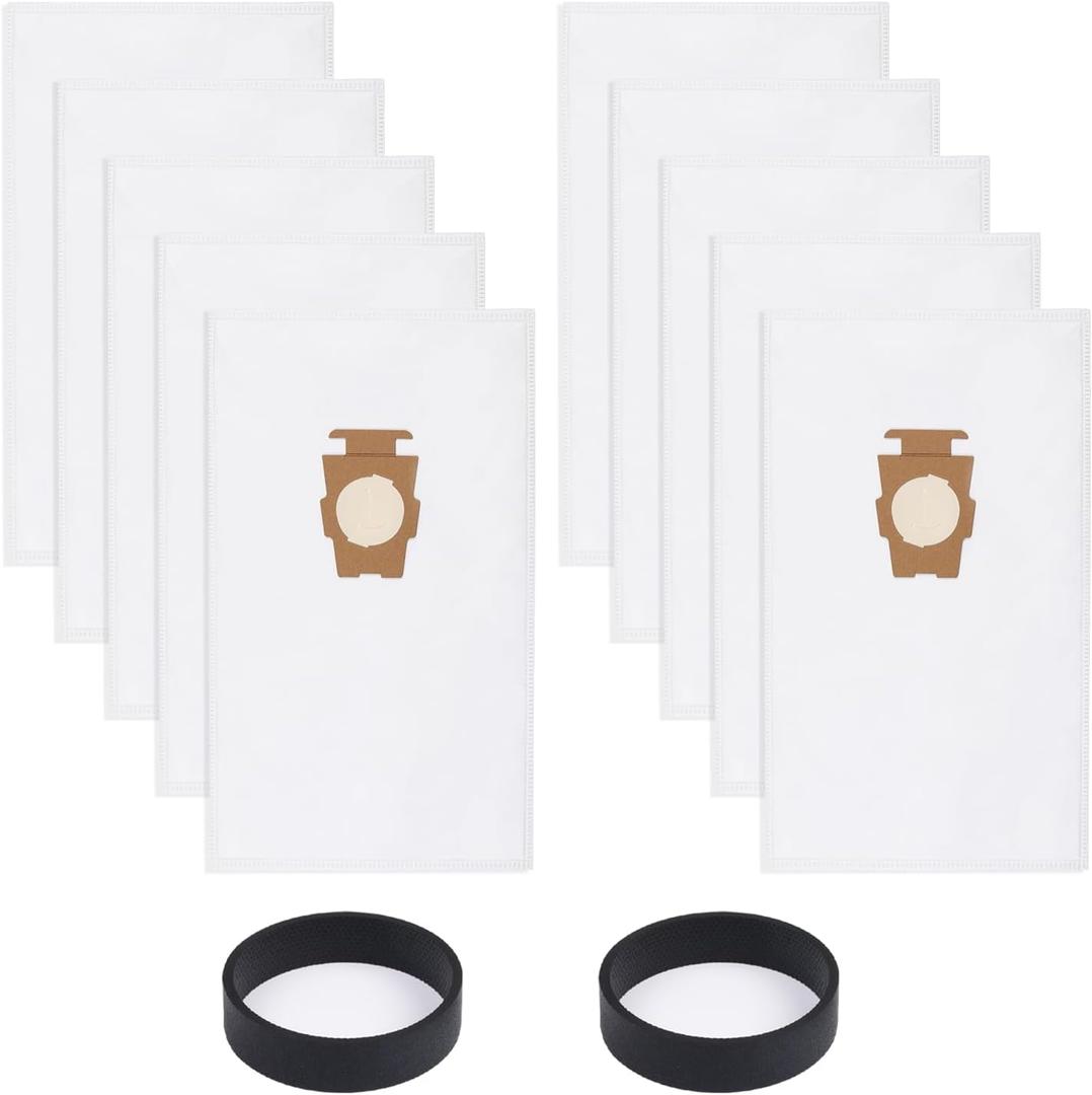 10 Pack Vacuum Cleaner Bags and 2 Belts Compatible with Kirby Vacuum Bags 204811, 204814, 205811 Style F, Fit for All Kirby Sentria Vacuum G Series, Avalir (10 Bags + 2 Belts) 10 Pack Vacuum Cleaner Bags and 2 Belts Compatible with Kirby Vacuum Bags 204811, 204814, 205811 Style F, Fit for All Kirby Sentria Vacuum G Series, Avalir (10 Bags + 2 Belts)
