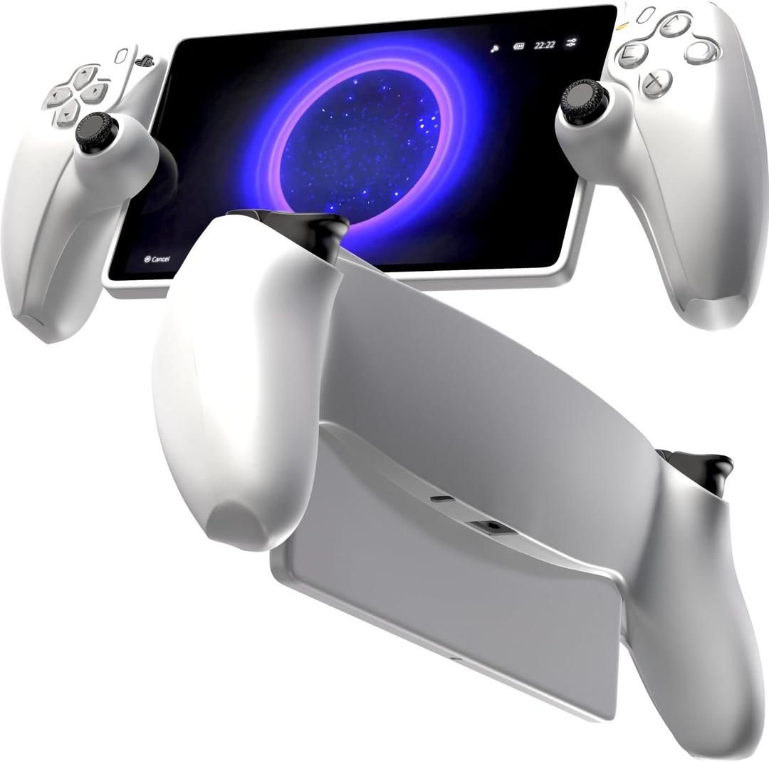 for PS5 Portal Silicone Protective Cover, Soft PS5 Skin Case for PlayStation Portal 2023 Remote Player, Silicone Case Anti-Slip Accessories Skin - White