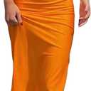 Argeousgor Y2K Floral Print Spaghetti Strap Bodycon Maxi Dress Deep V Neck Long Dress Sexy Backless Summer Streetwear, M