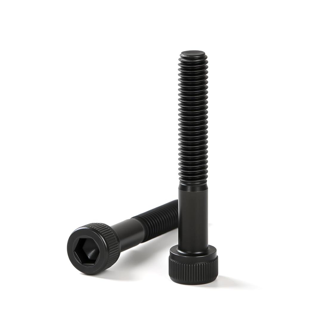 M10-1.5 x 50mm Socket Head Cap Screws, M10 Bolts, 12.9 Grade Alloy Steel, Black Oxide Finish, Half Thread, Allen Drive Metric Fasteners, 10Pcs