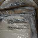 COLAMY Wooden Dining Chairs Set of 2, Modern Fabric Upholstered Kitchen Side Chairs, Farmhouse Dining Room Chair with Foot Pegs, Beige