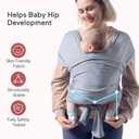 Momcozy Baby Carrier Air Mesh - Baby Wrap for Newborns to Toddler 8-35 lbs - Cooling, Breathable, and Lightweight