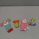 Infant Rattle Socks Toys 0 to 12 Months, Baby Wrist Rattle Foot Finder Socks Set, Birthday Holiday Present for Newborn Boy Girl 0/3/4/6/7/8/9/12/18 Months Kids Toddler, Gift Box Package (4A)