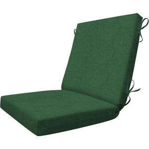 Honeycomb Outdoor Essentials Dining chair Cushion, 20x41, Hampton Texture Hunter Cushion For Patio Furniture