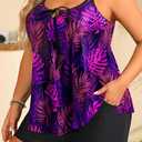 Daci Women Plus Size Tankini Swimsuit - 2 Piece Flowy Plus Size Bathing Suits and Shorts with Pockets 2025 (22 Plus, Black)