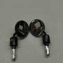Rearview Mirrors Motorcycles Universal Handle Bar End 7/8" Rear View Mirror Black Aluminum Round Handlebar Side View Mirror