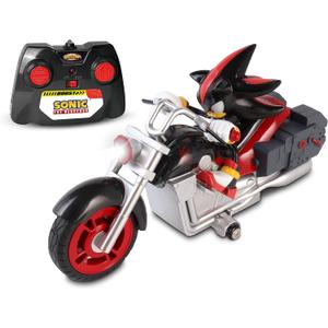 NKOK Sonic Sega All-Stars Racing RC Shadow Motorcycle; Full Function 2.4 GHz Radio Control with Turbo Boost; Ages 6+
