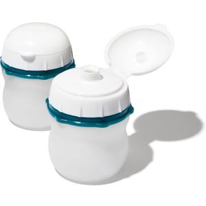OXO Good Grips Prep & Go Silicone Squeeze Bottles 2 Pack (Teal)