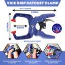 Holden USA - Ladder Clamp Stabilizer Clip Secure Safety Clamp for Roof, Gutters, and Wall Prep Durable Support Cord for Roofing and Gutter Tasks (Pair / 2 Units)