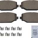 HUSCH D1596 Rear Ceramic Brake Pads Kit Fit For Chrysler Town & Country 2012-2014, For Dodge Grand Caravan 2012-2020, For Journey 2012-2020, For Ram C/V 2012-2015, For Volkswagen Routan 2012-2014