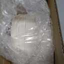 DaYammi 60PCS Ivory Plastic Plates, Party Plates Disposable Heavy Duty Disposable Plates Premium 7.5inch Ivory Dessert Cake Salad Appetizer Plate Hard Plastic Platos Disposable for Party Wedding