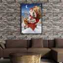 Abyssaly Peel and Stick Wallpaper Stone Brick Stick on Wallpaper 23.6" X 275.5" Thick Cleanable Self-Adhesive Removable Home Decorate Wall Paper Vinyl Shelf Paper Fireplace Christmas Decoration