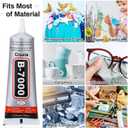 B7000 Jewelry Bead Glue for Jewelry Making, Clear 3.7 fl oz B7000+Plus Multipurpose Super Adhesive Glue for Rhinestone Crafts Fabric Metal Stone Nail Art Wood Glass (110 ml/ 3.7oz)