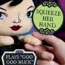 WEDNESDAY Dancing Plush Doll with Music and Movement, 12.5-inch Dancing Plushie, Interactive Toy, Kids Toys for Ages 3 Up by Just Play