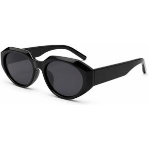 Retro Oval Cat Eye Polarized Sunglasses for Women, UV400 Lenses | Retro 90s Y2K style with UV400 polarized lenses for driving, travel and everyday outdoor wear