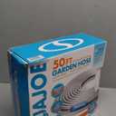 Aqua Joe AJSGH50 Stainless-Steel Garden Hose, Kink-Free Hose, 300 PSI Max, 50 Feet Long