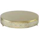 Cake Stand, Metal Round Cupcake Dessert Stand Cake Display Holder for Wedding Party Birthday Baby Showers Anniversary (14" Gold)
