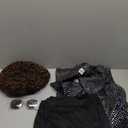 70s Disco Outfit for Men 70s Costume with Retro Shirt Bell Bottom Pants Wig Sunglasses Necklace Mustache, M