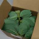 100 Pcs Artificial Flowers Green Leaf Bulk Faux Greenery Silk Fake Rose Leaves Bouquet Garland Wreath Floral Arrangement Supplie DIY Craft (1 Stem with 5 Large-Leaf Green)
