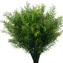 Artificial Plants Flowers Grass Shrubs 8 Pack No Fade Faux Plastic Flowers Outdoor for Farmhouse Garden Porch Patio Indoor Wedding Decoration Greenery Fake Plants uv Resistant