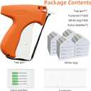 Tagging Gun for Clothing, 2006 Pieces Price Tag Attacher Gun Kit for Clothes Labeler, Clothes Tagging Applicator Gun Set with 1600 Fasteners, 400 Clothing Labels and 6pcs 0.08 inch Needles