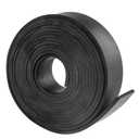 DGSL Neoprene Rubber Strips 1" W x 1/8" T x 10' L, Solid Rubber Sheets, Rolls & Strips Use for Gaskets DIY Material, Pads, Crafts, Weather Stripping, Flooring, Black (No Adhesive)