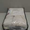 Pinch Pleated Taupe 105 Inch Length Floor to Ceiling Curtains 2 Panels Set, Memory Trained Light Filtering Linen Semi Sheer Privacy Extra Long Windows Curtain & Drapes for Bedroom Greyish Brown