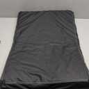 Waterproof Leather Dog Bed Crate Mat, Durable Pet Mattress for Medium Dogs, Wipeable Easy to Clean Black Vinyl Pad (28"L x 19"W x 3"Th)