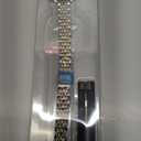 MioHHR Metal Band Compatible with Apple Watch Bands 49mm 46mm 45mm 44mm 42mm Stainless Steel iWatch Bands for Women,Silver/Gold