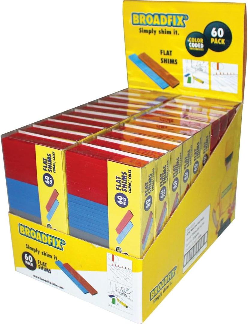 Broadfix Shim Flat Plastic 60PK