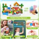 300PCS Magnetic Blocks - 0.8" Magnetic Building Blocks for Kids, STEM Toys, Educational Magnet Blocks, Magnetic Cubes Tiles, Christmas Birthday Gifts for Boys & Girls Ages 3 4 5 6 7 8 9 10
