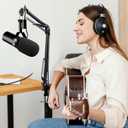 YOUSHARES Mic Arm Boom Arm - Microphone Arm for Shure SM7B SM7dB, Blue Yeti, HyperX QuadCast QuadCast S SoloCast, Fifine AM8, Rode, Razer, Gaming Mic and Most Microphones using 3/8" to 5/8" Adapter