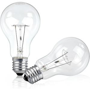 150 Watt Incandescent Light Bulbs, A21 150 WATT Incandescent Bulb Shatter Resistant Rough Service Light Bulb 150W A19 Shape (2 Pack)