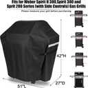 51 Inch Grill Cover for Weber Spirit 300 & Spirit 400 Series Grills, Heavy Duty Waterproof Rip-Proof BBQ Cover & Fade Resistant Covers for Weber Spirit E310, E315, E325, E330, E-425 and E-435