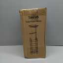 TomCare Toilet Paper Holder Stand with Storage Shelf Tissue Paper Roll Dispenser Free Standing 4 Raised Feet Toilet Paper Storage Metal Bathroom Organizers and Storage (Silver Grey)