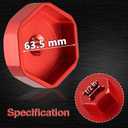 Aluminum Trailer Axle Hub Oil Bath Cap Wrench Compatible with Dexter 9K 10K General Duty Axle Fits Drum Number 8-415 (After July 2009), 8-430 (After April 2013)