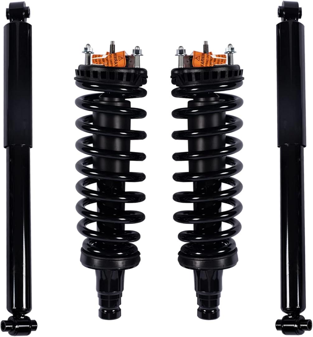 Front & Rear Struts Shock Absorbers Assembly Fit 2002-2009 for Chevy Trailblazer, 2002-2006 for Gmc Envoy, 2003-2009 for Isuzu Ascender, 2002-2004 for Oldsmobile Bravada #171341 37241