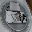 28 x 20 inch Oval LED Bathroom Mirror Anti-Fog 3 Colors Light Dimmable Wall Mounted Lighted Bathroom Vanity Mirror Memory Makeup Mirror Touch Switch