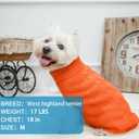 Mihachi Turtleneck Dog Sweater - Winter Coat Apparel Classic Cable Knit Clothes with Leash Hole for Cold Weather, Ideal Gift for Pet in New Year Orange X-Small