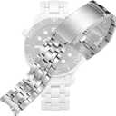 18mm Watch Band Replacement For Omega Seamaster James Bond 007 Midsize Heavy Bracelet Steel