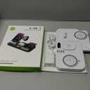 Dual Phone Magnetic Wireless Charging Station for Apple Devices/Apple Ecosystem,with Auto-Switch 7-Color Light & Clock, Compatible with iPhone 17/16/15, for iWatch 11/10/9 & AirPods Pro3White